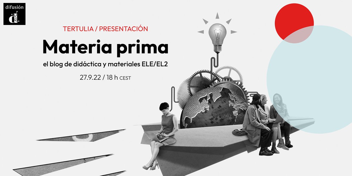 💬 ¿Qué es un "buen material"?

Te invitamos a la tertulia-presentación online de nuestro nuevo blog MATERIA PRIMA.

🗓️ 27.9.22
⏰ 18 h
🗣️ <a href="/neussans/">neus sans baulenas</a> , <a href="/bmontmany/">Begoña Montmany</a> , <a href="/vicenele/">Vicenta González</a>  y Pablo Garrido
✏️ ow.ly/yPtg50KQzz6

Súmate a esta reflexión.
¡Te esperamos!

#MateriaPrimaELE