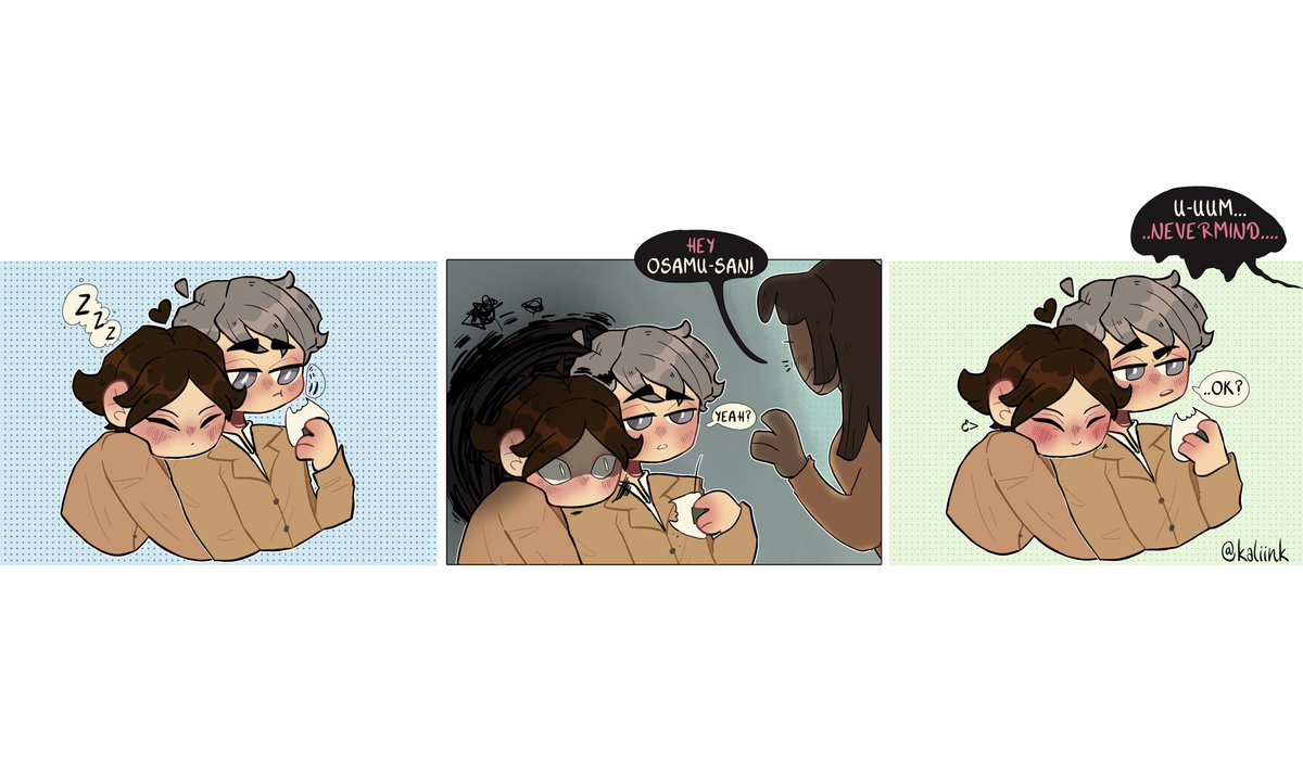 kaliink_'s tweet photo. I was so bored in class I drew whatever the fuck this is♪~ ᕕ(ᐛ)ᕗ
 #sunaosa #osasuna #hq #snos #HQ #Osamu #sunarintarou https://t.co/OaWQjQx5Vc