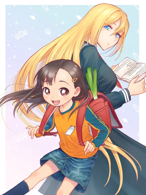 これは1巻のとき、お手紙のお返事はがき用に描いた絵 