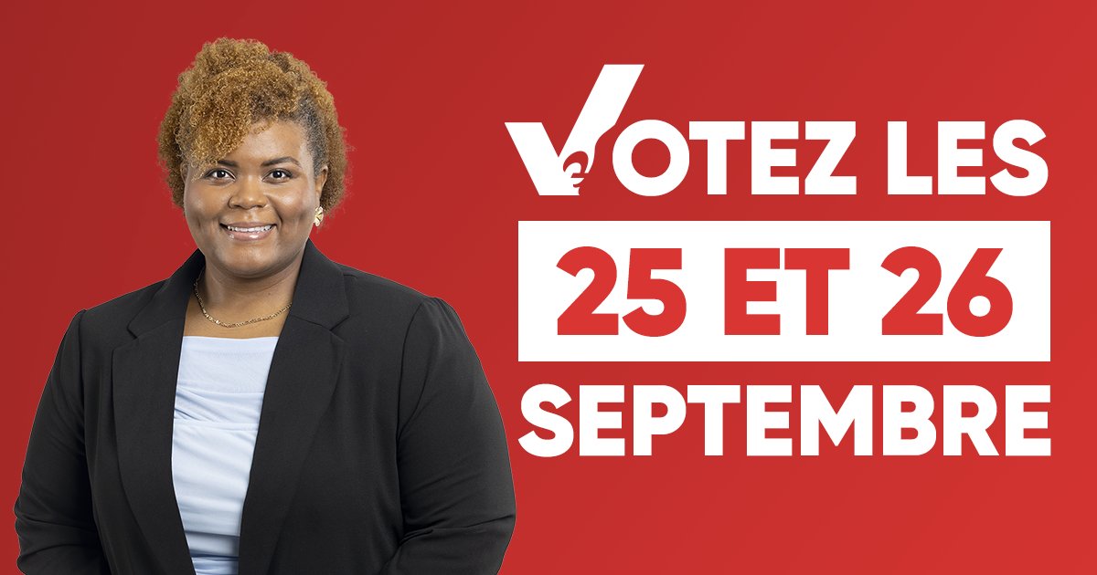 Le vote par anticipation commence dans quelques heures 🗳️
Votez pour de vraies solutions! 
#polqc #dominique2022