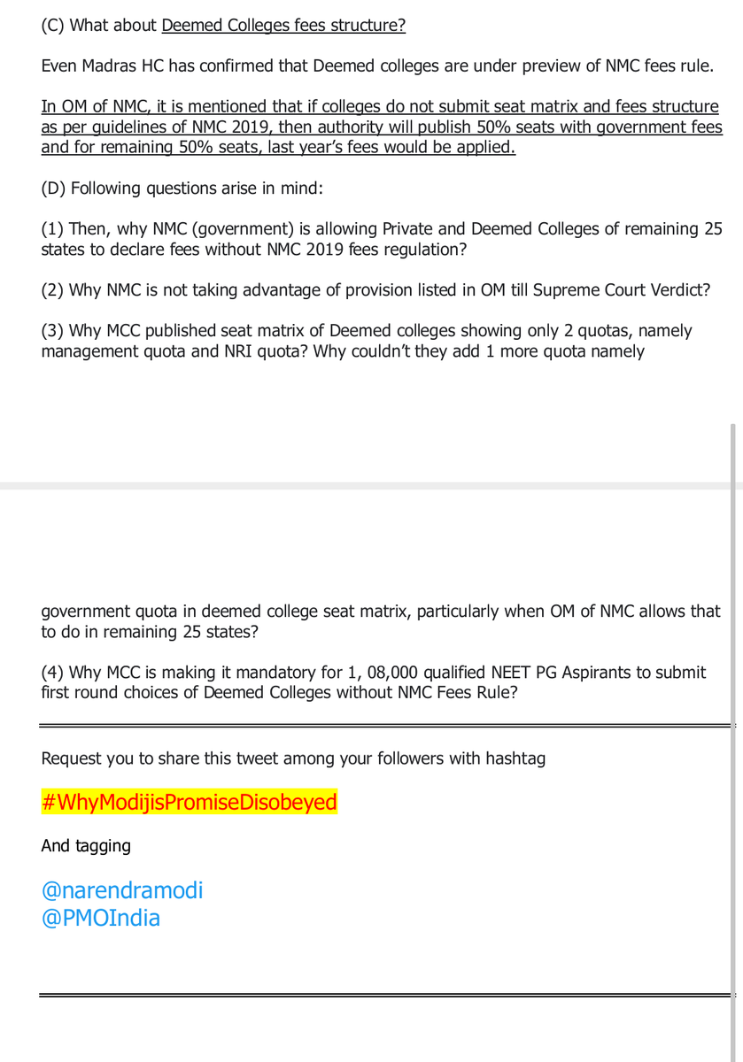 aankit32's tweet photo. #WhyModijisPromiseDisobeyed

Advocates of #NMC (Govt) could not defend #NMCbill in #highcourt of 3 states in last few days.

Few points in 2 pages as update for @narendramodi
@PMOIndia

#NEET 
#neetug 
#NEETUG2023
#NEETUGcounselling 
#neetpg 
#neetpg2022
#NEETPGcounselling2022 https://t.co/2bSu0hfRux