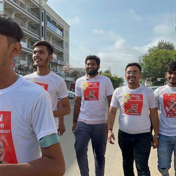 BJYM4GnrDist's tweet image. દોડશે યુવાન, જીતશે યુવાન 
કલોલ શહેર અને તાલુકા યુવા મોરચા દ્વારા આદરણીય પ્રધાનમંત્રી શ્રી Narendra Modi જીના જન્મદિવસની ઉજવણીના ભાગરૂપે યોજાઈ રહેલા #SevaPakhwada અંતર્ગત આયોજિત #RunForDevelopment મેરેથોન-2022 કલોલ માં ઉમંગ અને ઉત્સાહથી મેરેથોન દોડ નું આયોજન કરવામાં આવ્યુ હતું.