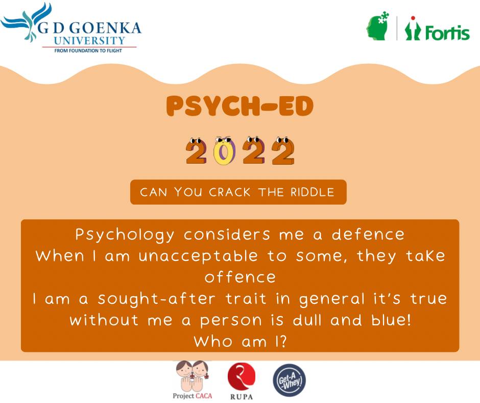fortis_mhbs's tweet photo. #PsychED  
Riddle 2
Can you crack this riddle? 

Register now! https://t.co/kzf81naGOV  

@dr_samirparikh 
#trainyourbrain
 #MindSpace https://t.co/7CWMO0Arx6