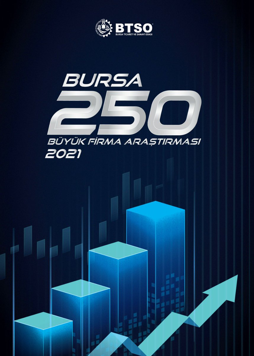 1️⃣Bursa Ticaret ve Sanayi Odası olarak 25 yıldır yayınlamakta olduğumuz, kent ekonomisine ilişkin en önemli saha araştırmalarından biri olma özelliğini taşıyan “Bursa İlk 250 Büyük Firma” araştırmamızın 2021 yılı sonuçlarını bugün açıkladık.

ilk250.org.tr