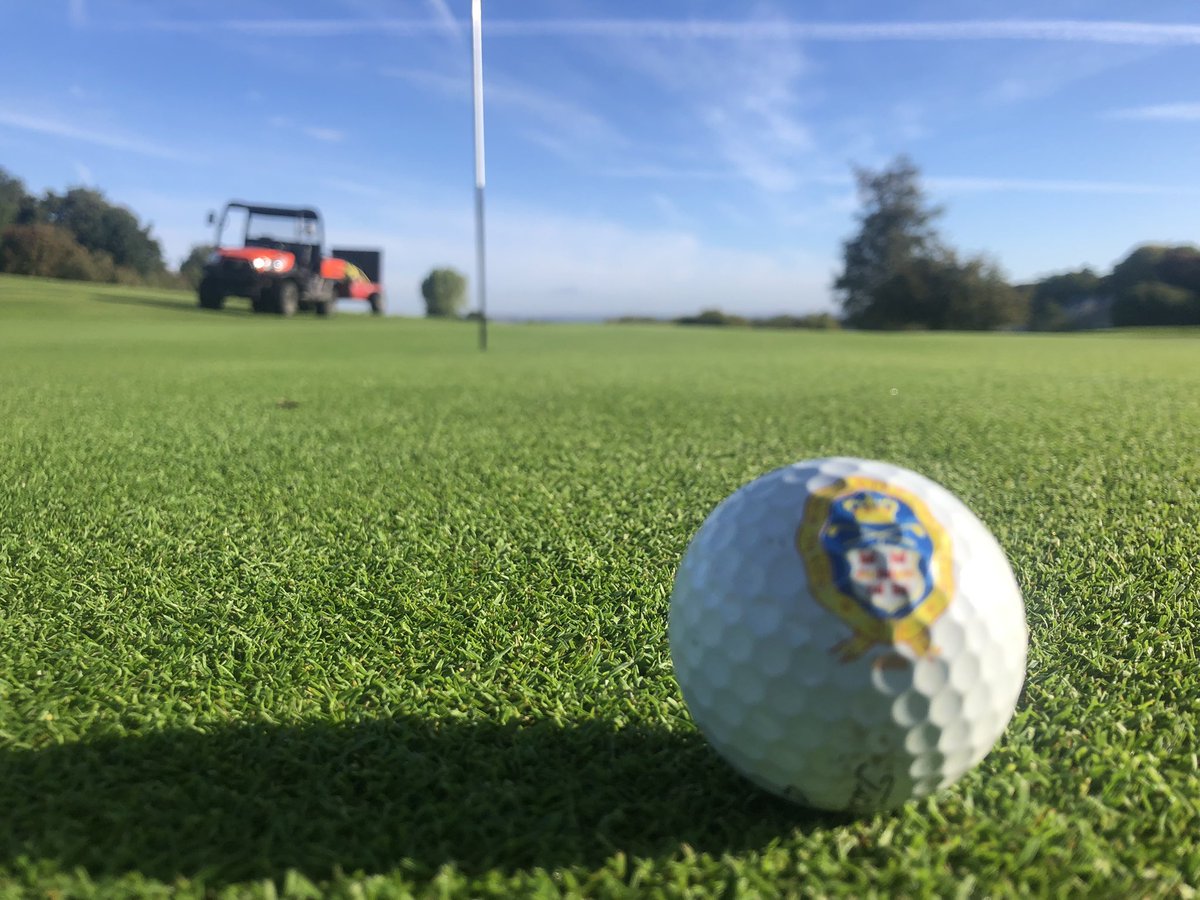 Course put into shape this morning and greens are running sweet for the County 7’s finals day <a href="/RoyalWinchGC/">Royal Winchester GC</a> ⛳️👌🏻 glorious morning at the office had.