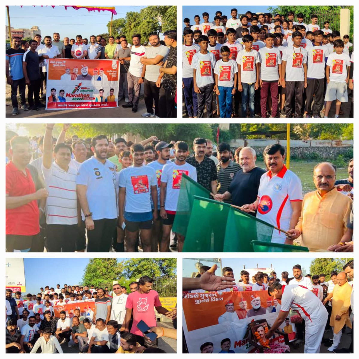 HardikTamaliya's tweet image. સુરેન્દ્રનગર જીલ્લા યુવા મોરચા દ્વારા પ્રધાનમંત્રી શ્રી Narendra Modi જીના જન્મદિવસની ઉજવણીના ભાગરૂપે ઉજવાઈ રહેલા #SevaPakhwada અંતર્ગત સુરેન્દ્રનગર શહેર ખાતે #RunForDevelopment મેરેથોન-૨૦૨૨ યોજાઈ.
