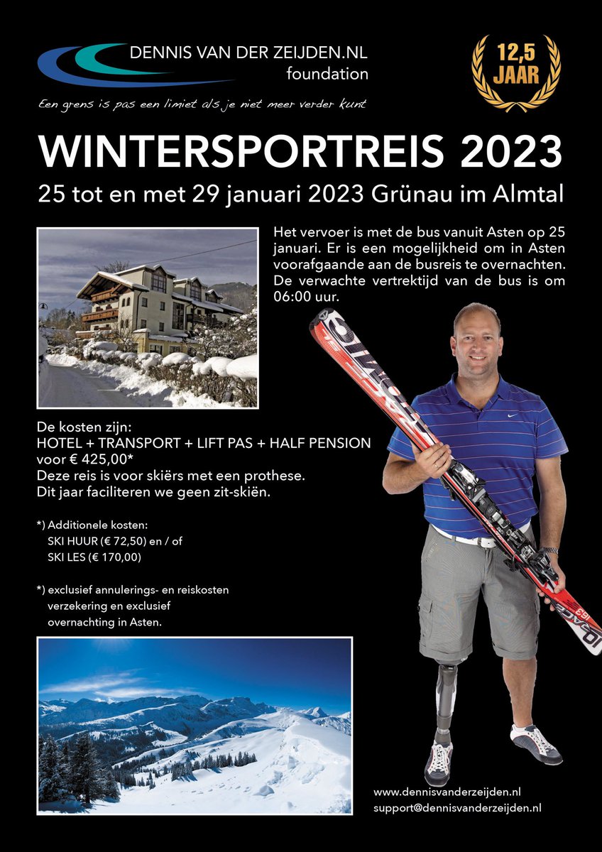 Jodelahiti….

Vanaf nu is het weer mogelijk om je in te schrijven voor onze wintersportreis.

Heb jij een fysieke beperking en hou je van sneeuw en gezelligheid? Dan is deze reis wat voor jou!

Schrijf je nu in via support@dennisvanderzeijden.nl
