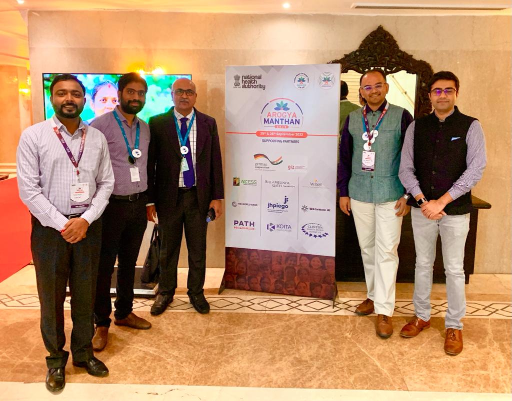 JhpiegoIndia's tweet photo. @AyushmanNHA We proudly support the #AyushmanBharatDigitalMission through our programs across #comprehensiveprimarycare, #Telehealth and #digitalinnovation initiatives. Happy to be representing this multisectoral #partnership at #ArogyaManthan2022 @MoHFW_INDIA @AnunayaJain https://t.co/uLCWGAwrdS