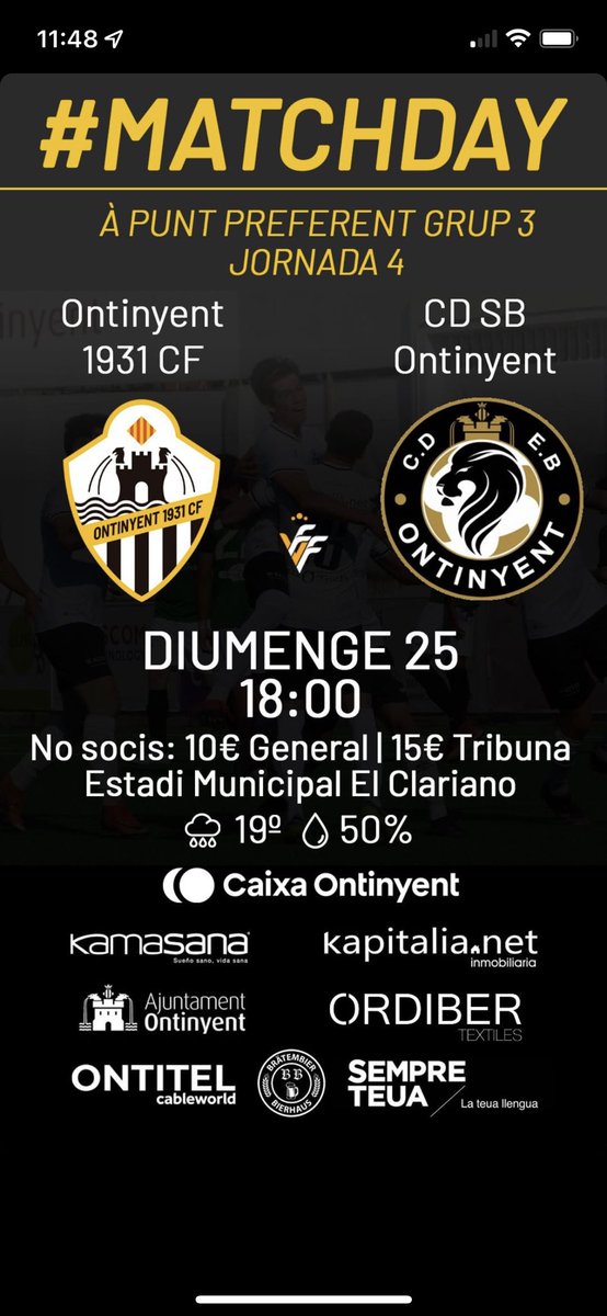 Tornem a una convocatoria 6 mesos despues!!! <a href="/ontinyent1931cf/">Ontinyent 1931 CF</a> #vavava