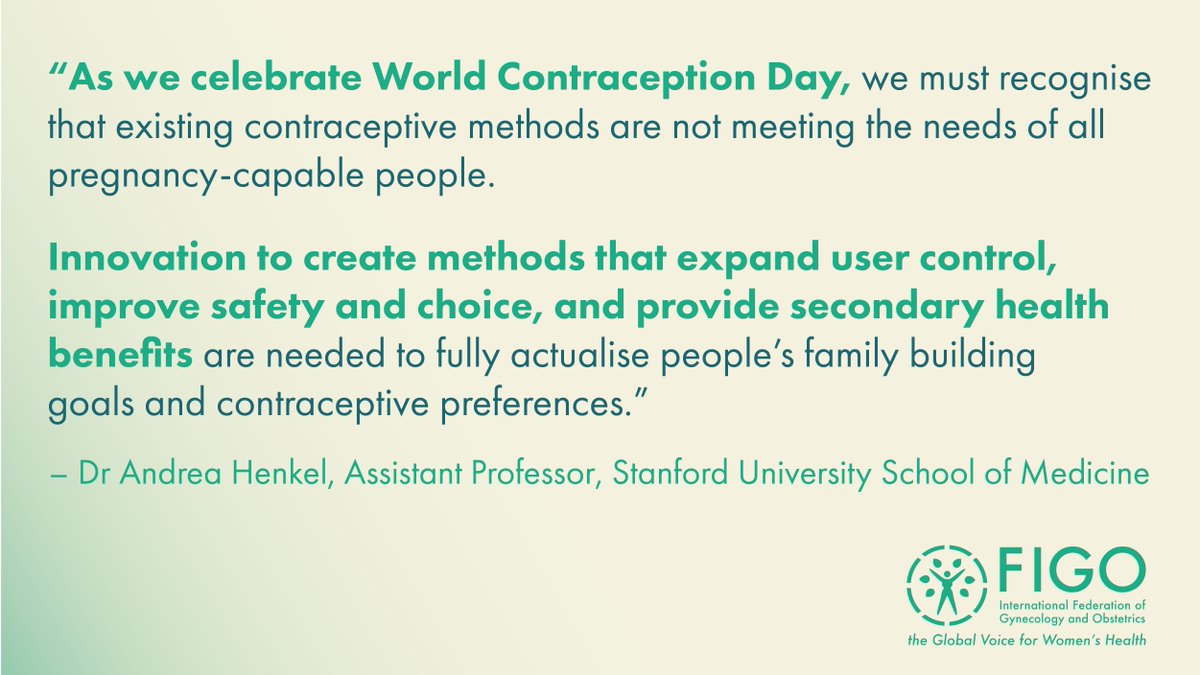 FIGO HQ (@figohq) on Twitter photo Ahead of #WorldContraceptionDay, <a href="/NicholeATyson/">Nichole Tyson, MD</a> & <a href="/dochenkel/">Andrea Henkel, MD MS</a> acknowledge the health and economic gains brought about by contraception, while highlighting the need for family planning policies and innovations centred around choice and empowerment.
➡️ ow.ly/TnWG50KR5ur Ahead of #WorldContraceptionDay, <a href="/NicholeATyson/">Nichole Tyson, MD</a> & <a href="/dochenkel/">Andrea Henkel, MD MS</a> acknowledge the health and economic gains brought about by contraception, while highlighting the need for family planning policies and innovations centred around choice and empowerment.
➡️ ow.ly/TnWG50KR5ur