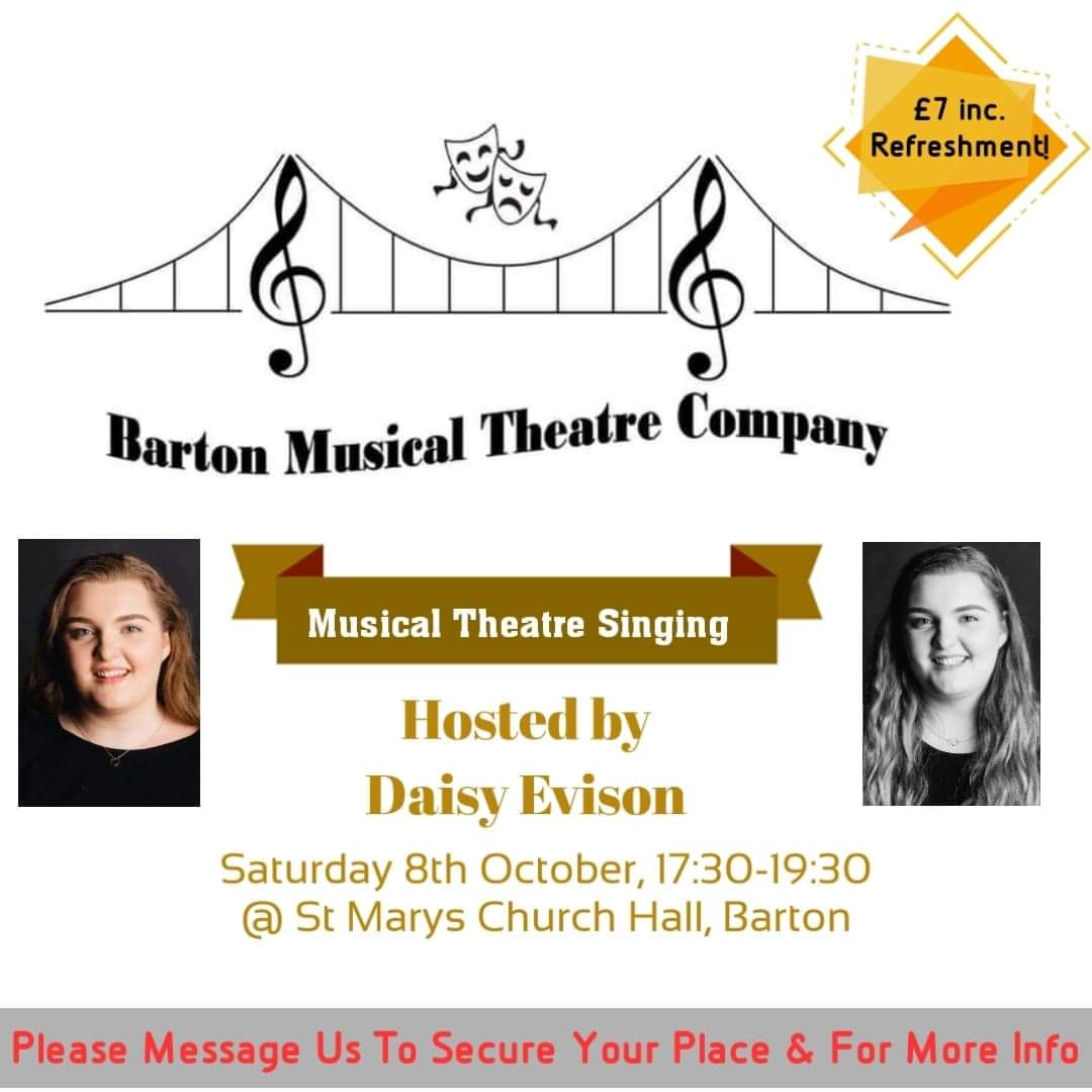BartonMTCo's tweet photo. 🎼🎭 BREAKING NEWS

👇🏻👇🏻👇🏻Details for our October Workshop below 👇🏻👇🏻👇🏻

⚠️ AGED 16+

‼️Message us to secure your place! ‼️
 
📌 There are still some places available for our September Workshop THIS TUESDAY too! https://t.co/cFKTMTB1U6