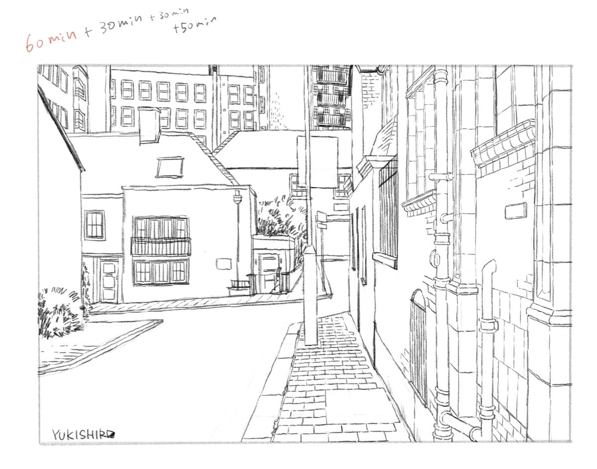 線画に約3時間か 