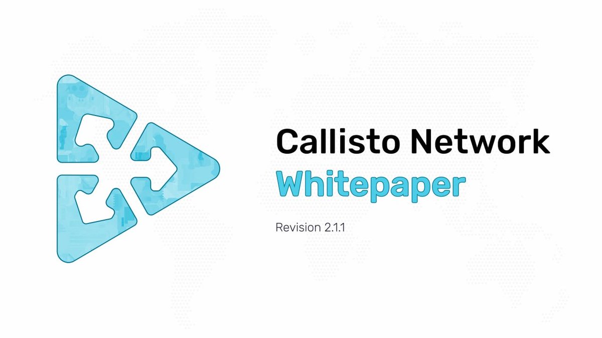 FushumaChain's tweet photo. Its Sunday! How about a look at the Callisto Network #Whitepaper?

Read about and better understand all of the features and security infrastructure that make #CallistoNetwork the safest on the #blockchain.

➡️https://t.co/s2L77s6m3F https://t.co/6tcXXr5t9J