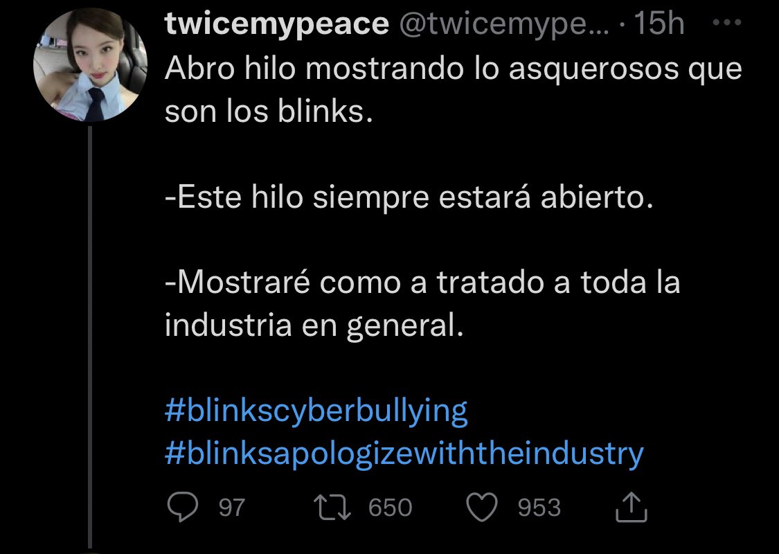 jenkomunista's tweet photo. — Hago hilo mostrando lo asqueroso que son los fandoms que se quejan de bl1nk, porque claro, son unos hipócritas que creen que solo bl1nk hace las cosas 😨 https://t.co/TvsSSNO6aV
