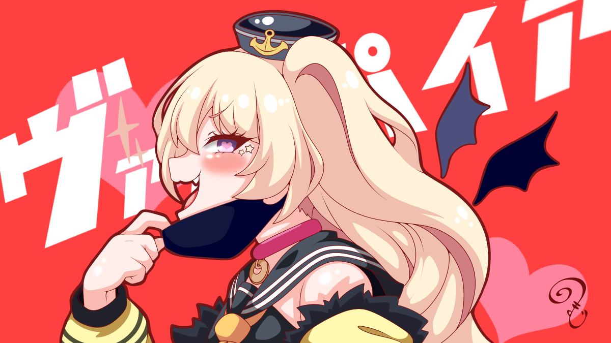 「バッチンパイア #アズールレーン #バッチ(アズールレーン) #ヴァンパイア #」|クルクルまじかるーのイラスト