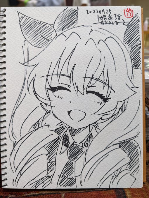 ぱんあ38無事終了帰宅しました。来てくれたみなさんありがとうございます!
画像は今日の色紙 