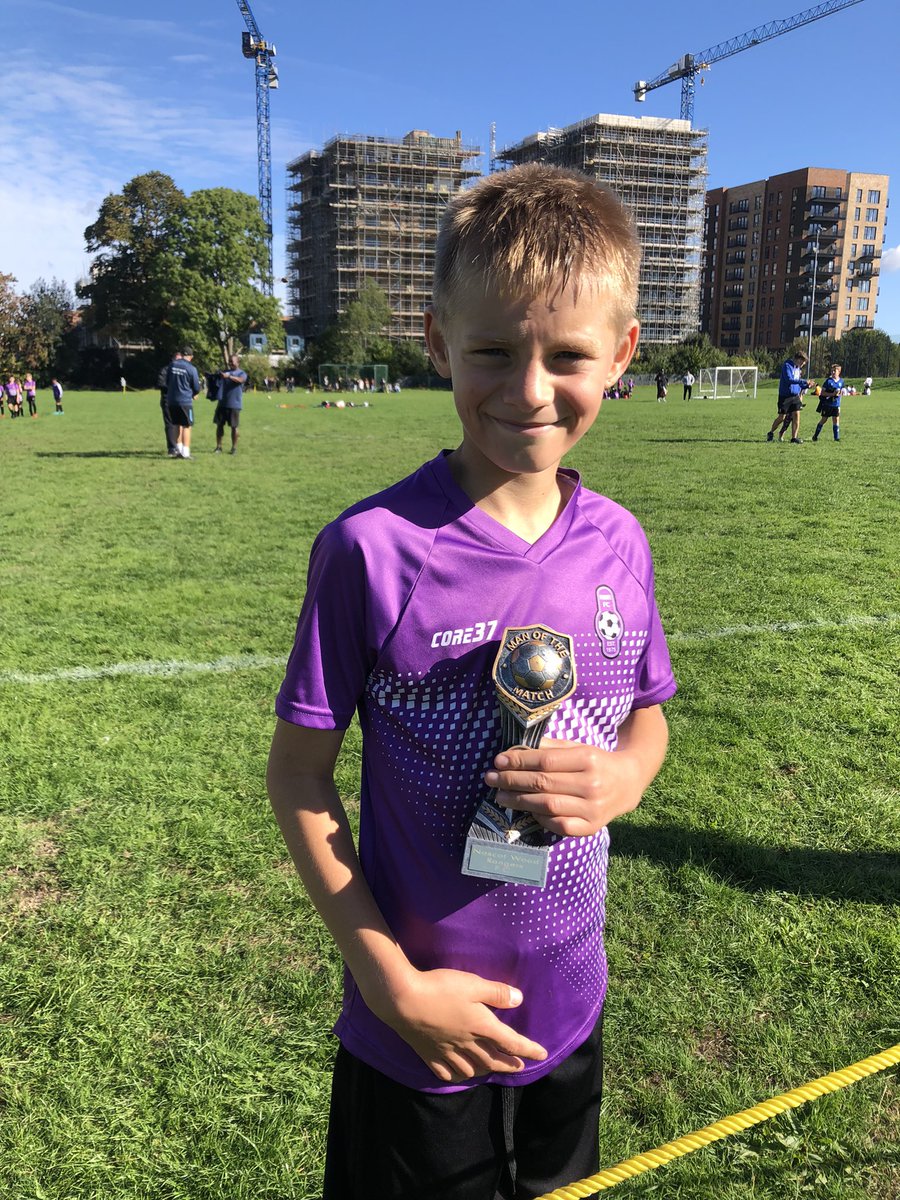 KylieAlder85's tweet photo. Man of the match for this one today, so proud!! Came back from losing to scoring the winning goal. Two goals scored โฝ๏ธโฝ๏ธ #blakeyboy #middleton #goal @PDCWFCTrust @NWRFCYouth https://t.co/tCGBbDQPCV