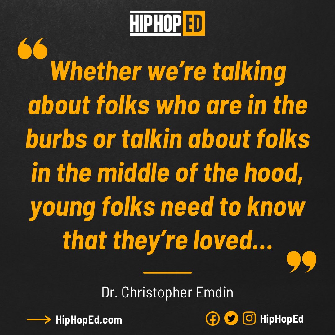 @chrisemdin #love #HipHopEd #TeachLiketheWorldisonFire 🔥