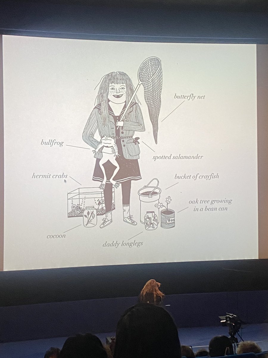 today_we_read's tweet photo. Carson Ellis is pure magic ✨ #cbiconf22 #AllTheWayHome https://t.co/tdSVzJzOlT