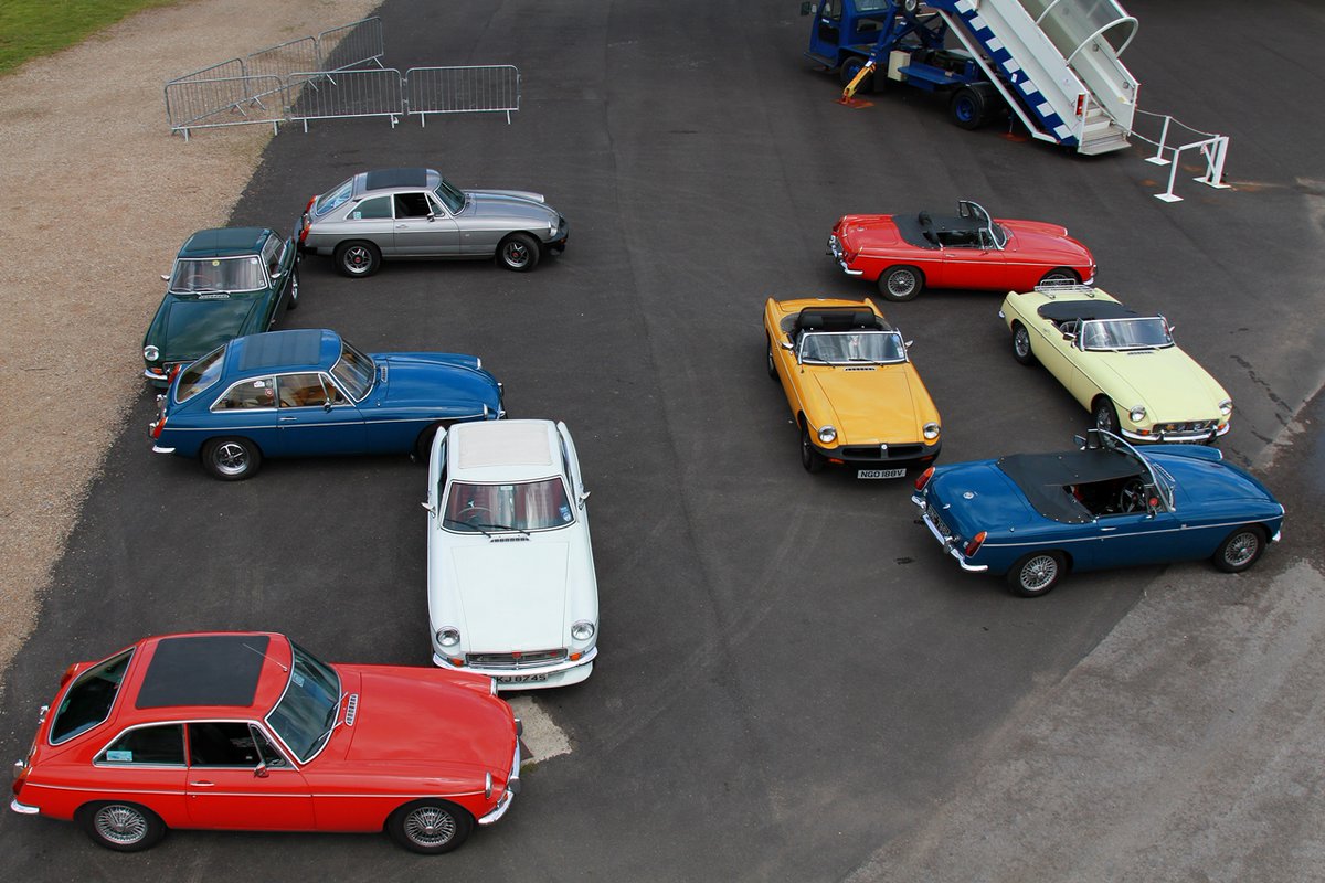 mgccse's tweet photo. Today's SEMG Sundae treat goes back to 2012 and the 50th Anniversary of the MGB. This was my attempt to make the number 50 out of MGs at Brooklands! Hope those all celebrating the 60th today at Gaydon have a great day.
@MGCarClub #MGB https://t.co/YRRaZjF92s