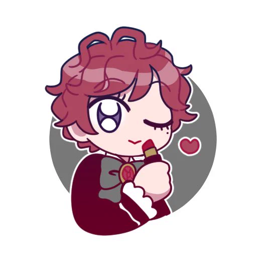 ものくろ~むのクロエが口紅持っててセクシーカワイイねっていうらくがきです 