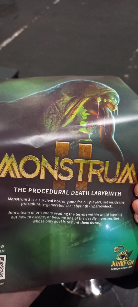 tracey_baker's tweet photo. Wonder who would like this game....
#Monstrum2 #EGXLondon 
@TeamJunkfish https://t.co/CBrZl28vYt