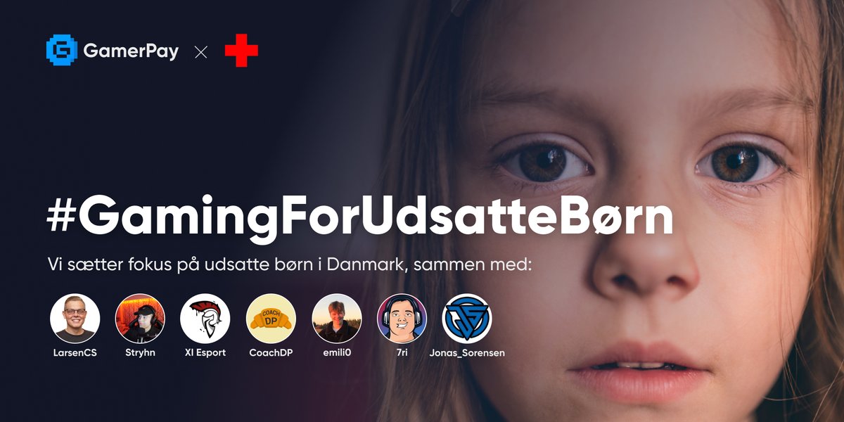 GamerPayGG's tweet photo. Together with Red Cross and 7 streamers we will next week be focusing on children in need.

Times are getting tougher for many families and their children. We aim to create some good memories for these families by getting donations from those with more.

#GamingForUdsatteBørn https://t.co/VGwNGWerpj