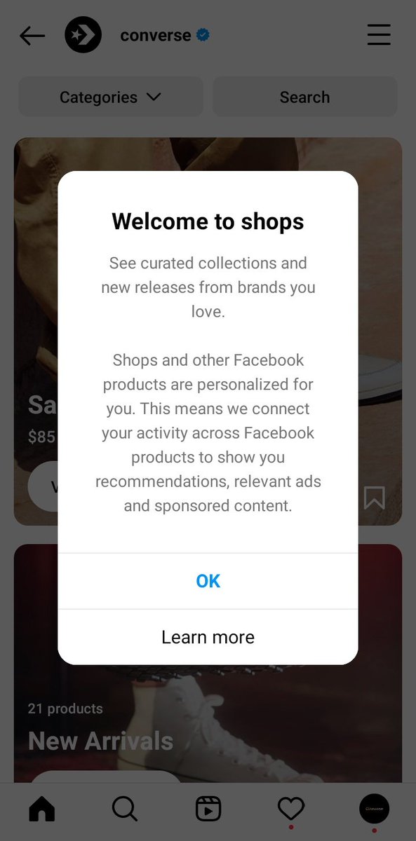 isajorsergio's tweet photo. Instagram Shops got some changes.
Shops and other Facebook products are personalized and connect activity across Facebook products to show recommendations relevant ads and sponsored content.
#Instagram #InstagramShops https://t.co/WxCWEFKoyC