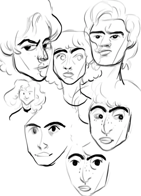 When I tried to draw stranger things guys and I gave up 