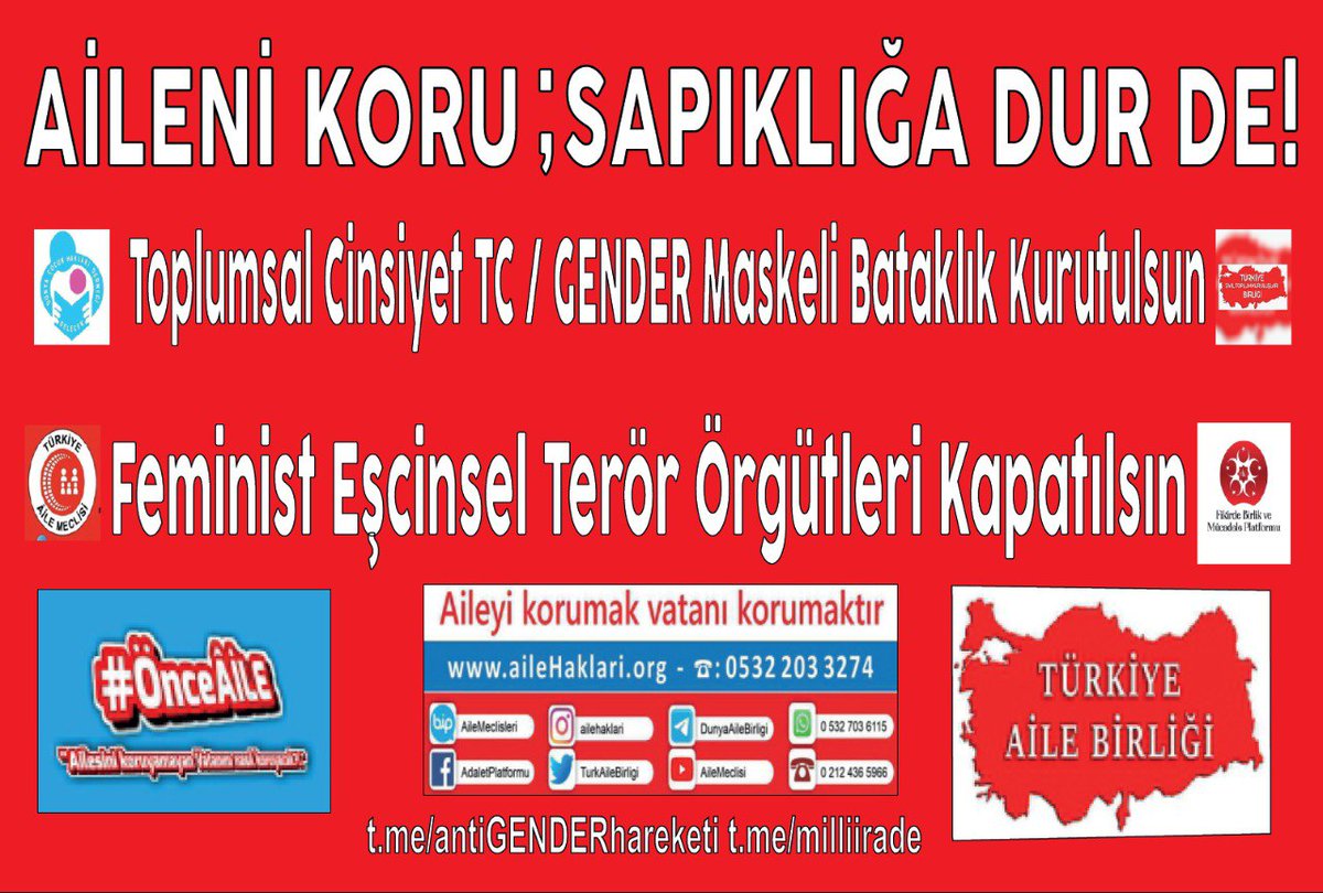 AdaletPlatformu's tweet photo. #AileniKoru #TCE/#GENDER #ToplumsalCinsiyet #CEDAW MASKELİ BATAKLIK KURUTULSUN

#önceAile
BASINaAÇIKLA
30Eylül🕰13 İZMİT

1Ekim🕰20 İST/Sancaktepe

2/6Ekim🕰İST/İŞGAL!

8Ekm🕰14DÜZCE/BLDY
9Ekim🕰14 ANK/ULUS
14Ekim🕰14 İST/FÂTİH

14/15/16Ekim🕰81 İL
#CEDAW 37.Yıl

23Ekim🕰13 KONYA https://t.co/OQoVRvrICh