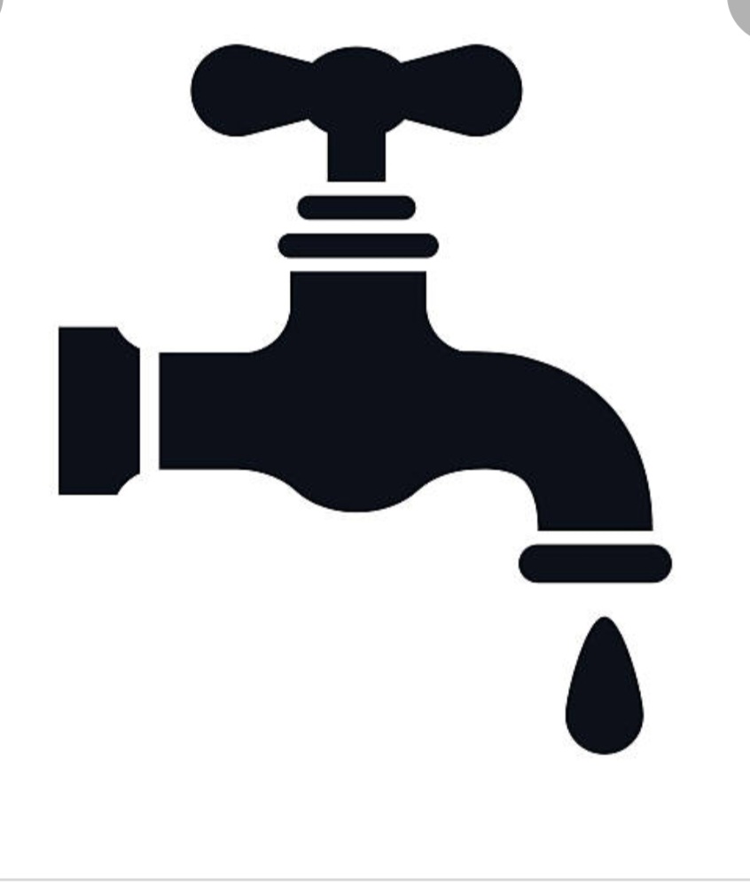 Кран с водой вектор