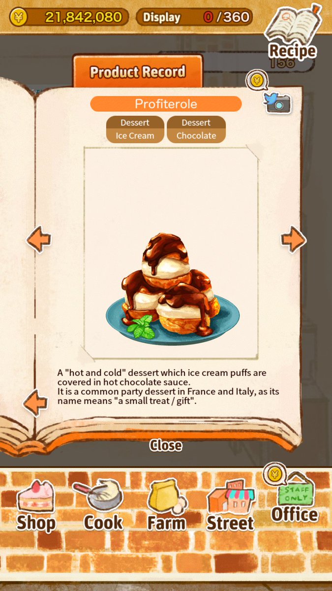 trangbach99's tweet photo. A "hot and cold" dessert which ice cream puffs are covered in hot chocolate sauce.
It is a common party dessert in France and Italy, as its name means "a small treat / gift". https://t.co/r9eGhrEfwo