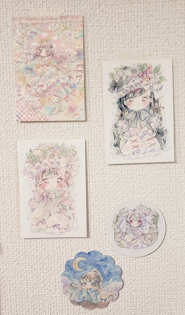 水那しえ(@suinashie)さんの個展に行ってきました✨
変わらない世界観と作品にとても癒されました🦄
お気に入りは文鳥と女の子の絵( ºөº ) 