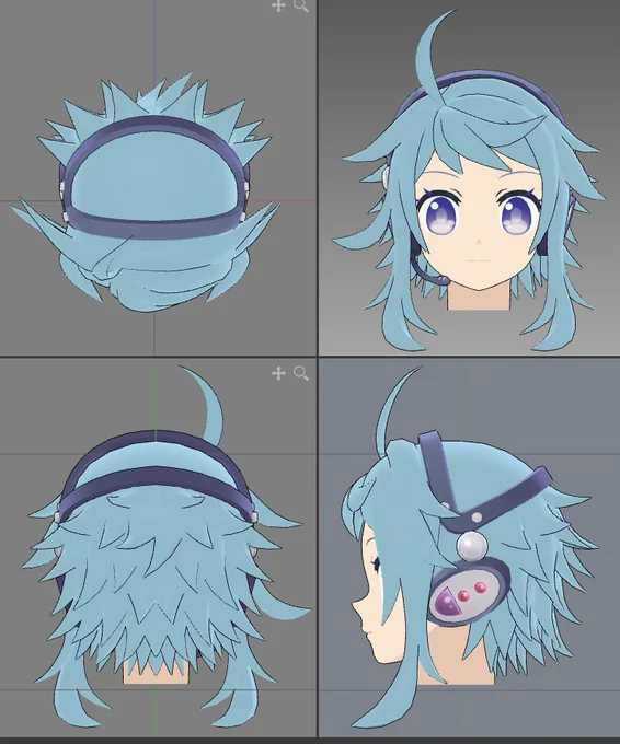 後ろ髪前より細かくしすぎた 