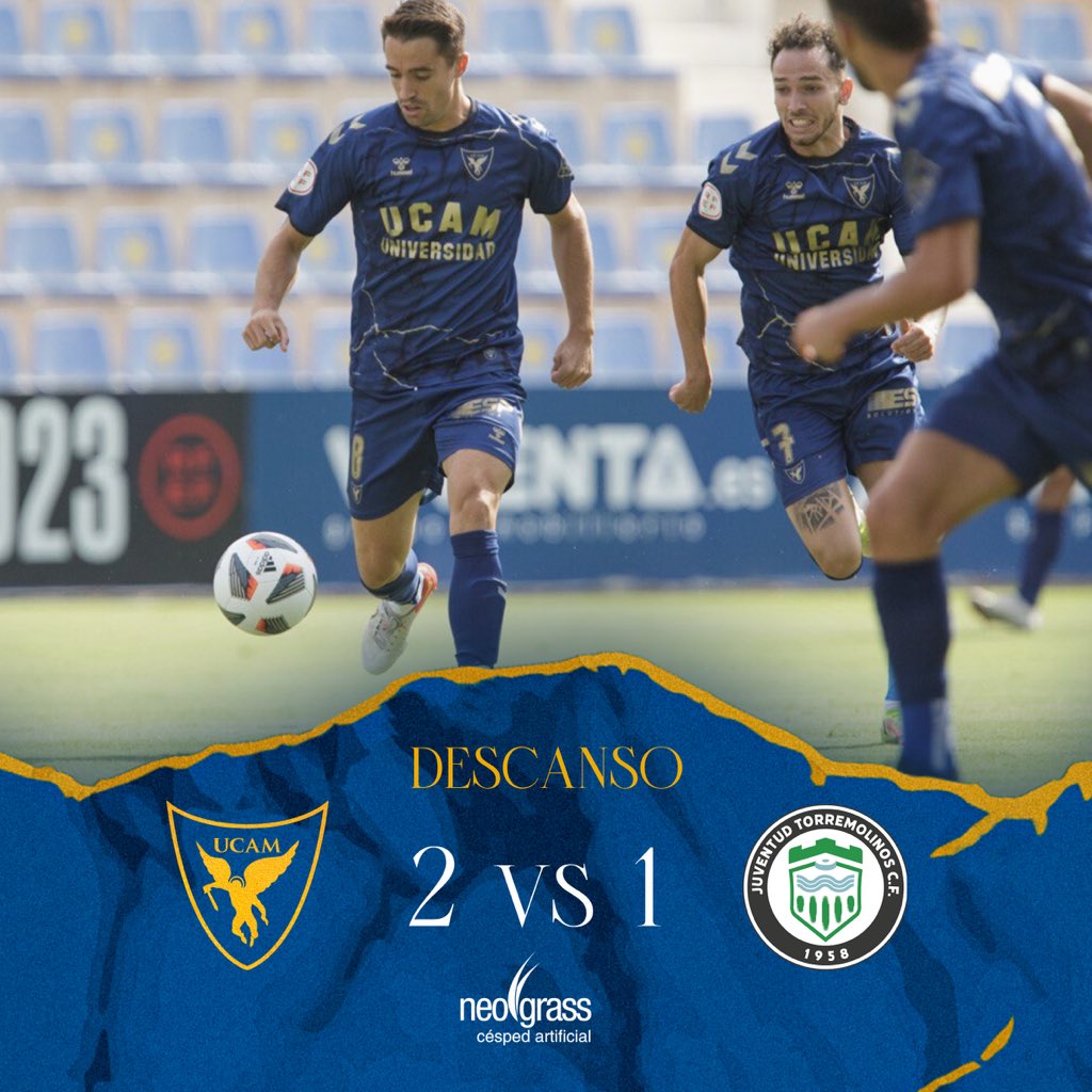 ⌚️ 45’ |2️⃣1️⃣ ¡Al descanso! 

⭐️ Partido <a href="/Neograss_es/">Neograss</a> 

#UCAMMurciaTorremolinos