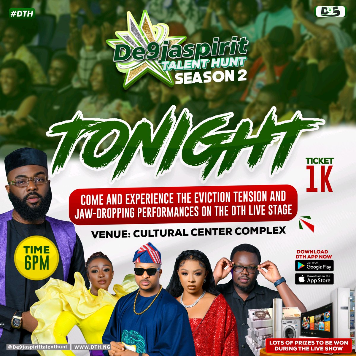 DONFLEXYFEAR's tweet image. @DE9JASPIRITTALENTHUNT LIVE SHOW 5 EVICTION 1 LIVE
@CULTURALCENTRECOMPLEXCALABAR
#6PMTONIGHT #DTH