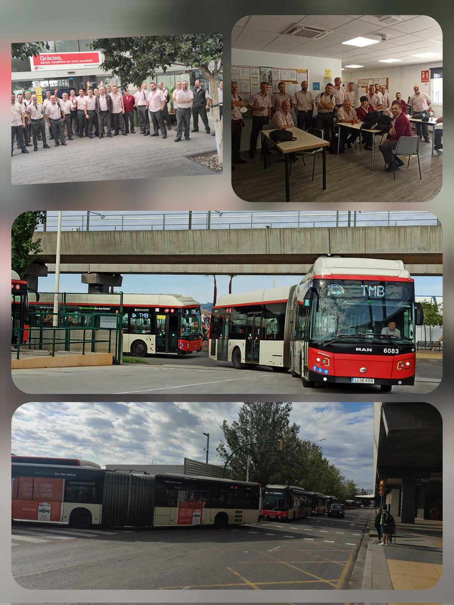 Nuevo éxito en los paros el  domingo también  al 100 % en zona port y zona franca 👏👏👏💪💪💪 y el resto de cocheras totalmente igual 
seguimos mañana todos a una 👏👏👏lo vamos a conseguir 💪💪💪
<a href="/TMB_Barcelona/">TMB</a> <a href="/comunicacio_SIT/">SIT-BCN-BUS</a>