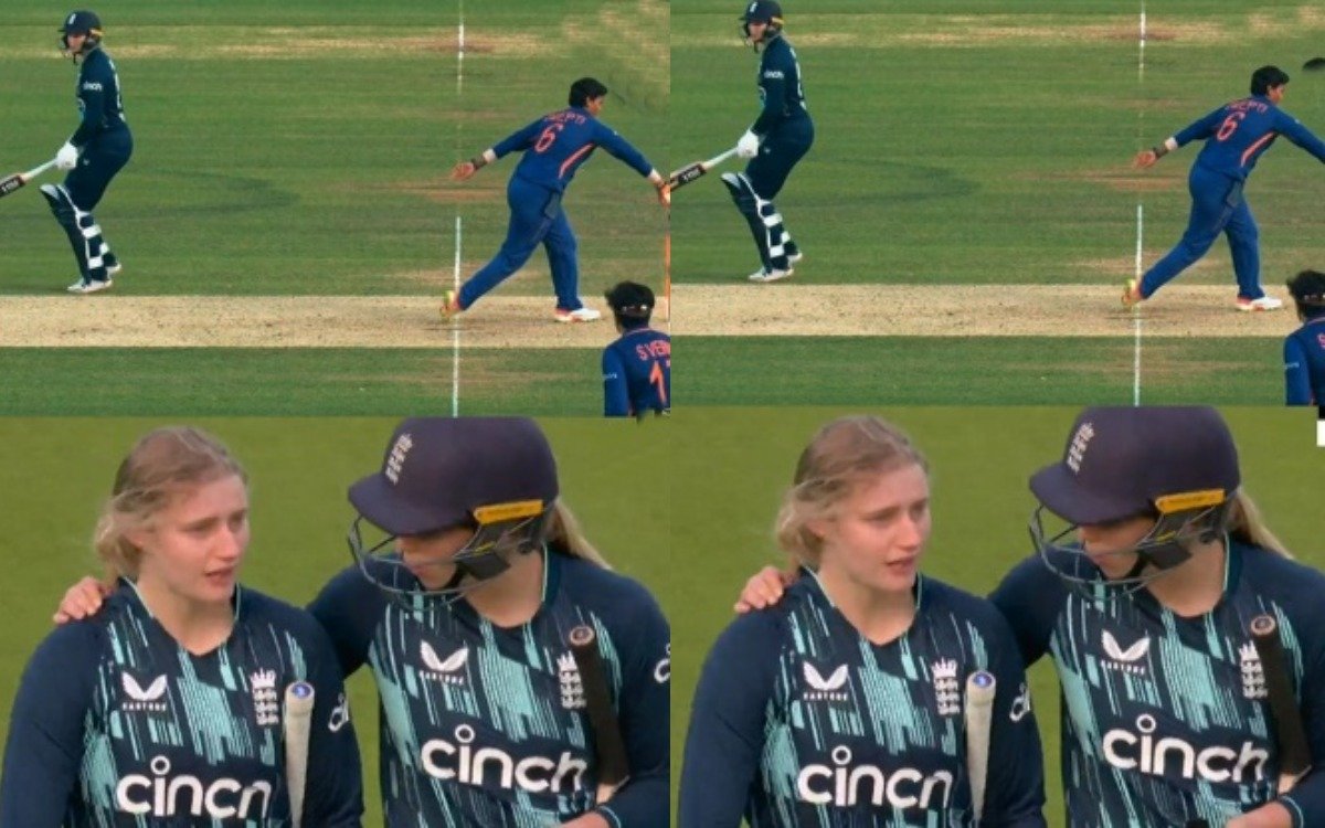Before talking about 'Spirit of cricket' England players must remember how they defended themselves in 2019 ODI World Cup,'If it's in the rules it's fair'
then so is the run out by #DeeptiSharma didn't you updated your rulebook this time #England 

#ENGWvsINDW #ENGvsIND