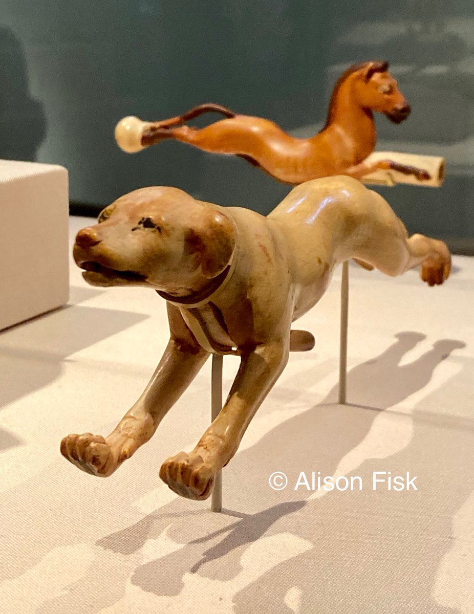 AlisonFisk's tweet photo. Good dog! 🐾😍 An amazing c. 3,400 year-old ancient Egyptian mechanical dog. This leaping hunting dog opens and closes its mouth as if barking by using a lever below its chest. Beautifully carved from ivory. Photo my own.

#Archaeology https://t.co/PC2JfwkFbu