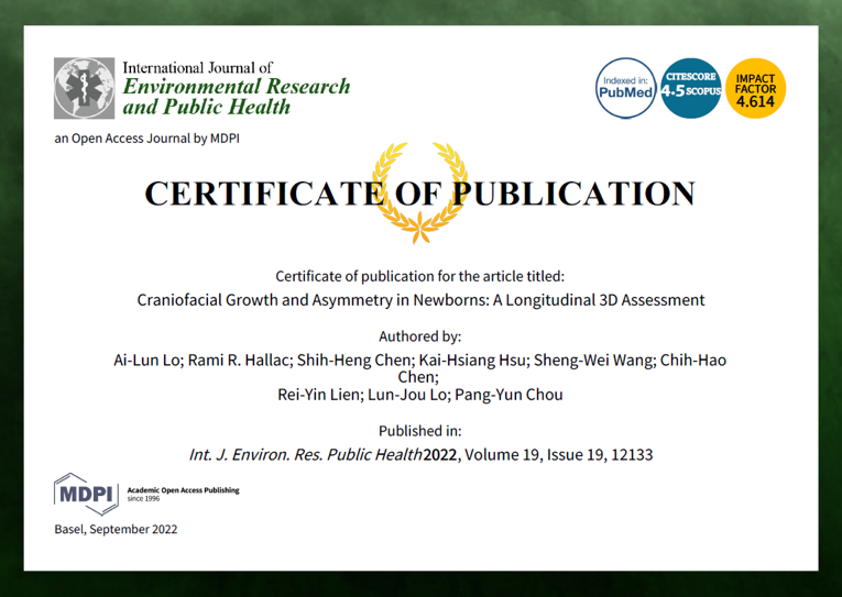 AsapuluChou's tweet photo. We are so haapy to present "A longitudinal evaluation of the craniofacial growth of healthy infants during their first year of life." This is a very valuable "3D image" study of newborns.
#3dMD
#craniofacial
#newborn
#asymmetry
#changgung https://t.co/Xp5NZwH0VT
