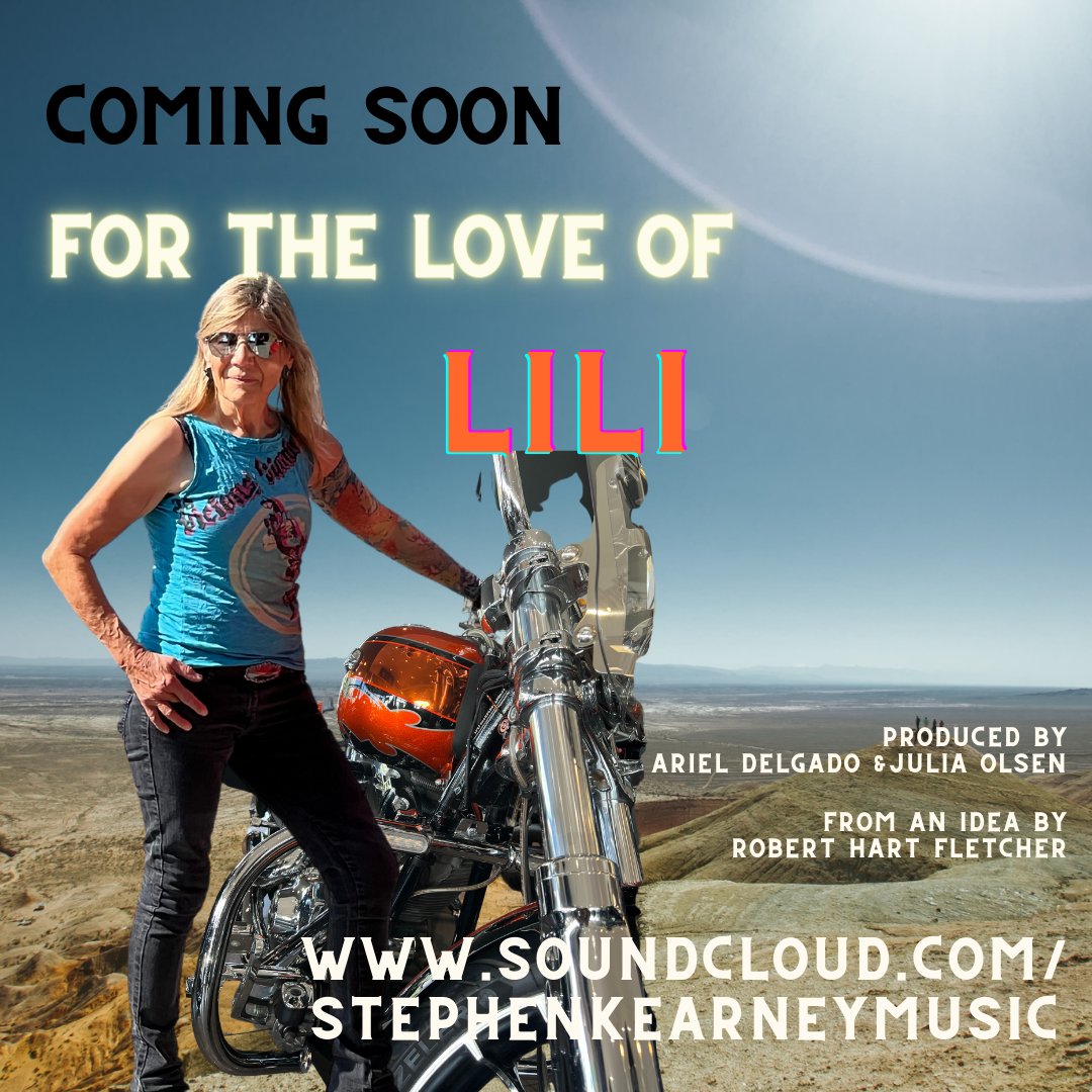joolsolsen's tweet photo. Shining a light with dark humour!  Listen to the growl and hear that rebel heartbeat.  🏍💗
Stephen loved and resonated with a story idea shared by our friend - and he created this song.  And I had a  personal mental and ethical challenge  to pose on an awesome motorbike. 🏍😎🤣 https://t.co/RT5gxozZbU