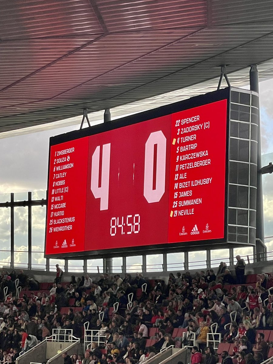 ibird80's tweet photo. What a brilliant afternoon, perfect family entertainment @ArsenalWFC 👏 👏👏👏👏 https://t.co/J6ejt8JlG9