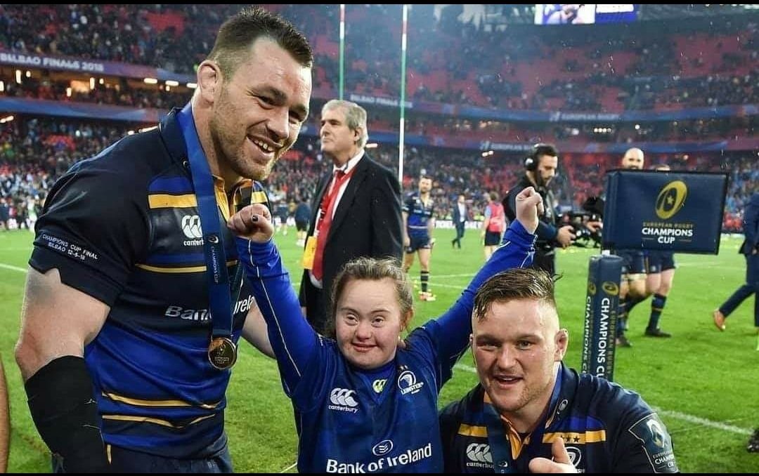donnamalone21's tweet photo. @Goodable This was my lady brought onto the pitch in Bilbao by her leinster rugby hero's #smallthingsmeanalot https://t.co/9yLCDYjSuw
