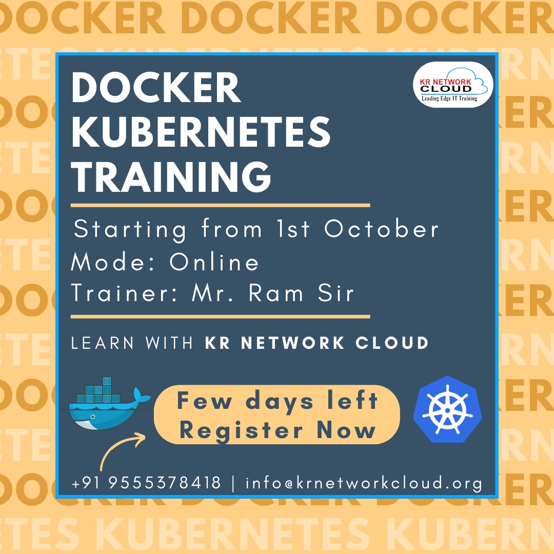KRNetworkCloud1's tweet photo. Connect with us we are starting Docker and Kubernetes on 1st of October

Learn with KR Network Cloud - Redhat training

#Docker #kubernetes #redhat #DevOps #ansible #Operating #System #Os #KRNETWORKCLOUD #linux #network #training #cloud https://t.co/J8dnqNBQCN