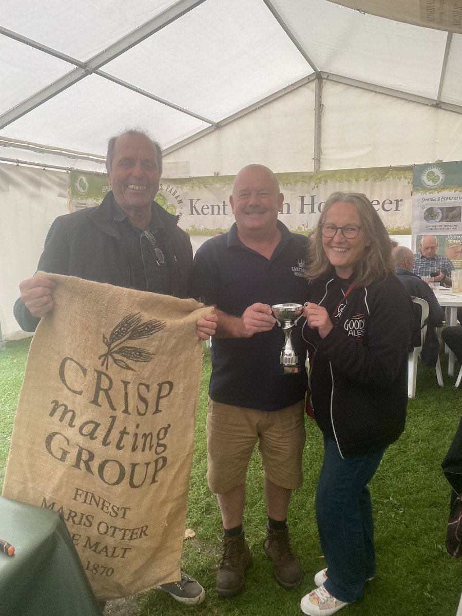 Well done <a href="/GoodyAles/">Goody Ales</a> not only winning the <a href="/CrispMalt/">Crisp Malt</a> Kent Green Hop Beer Festival cup for best higher strength beer. Also winning bronze in the lower strength competition 🏆🏆👏👏👏