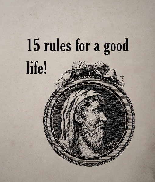 Autobuilder's tweet photo. 15 SIMPLE RULES FOR A GOOD LIFE https://t.co/lGQO8CwTMu