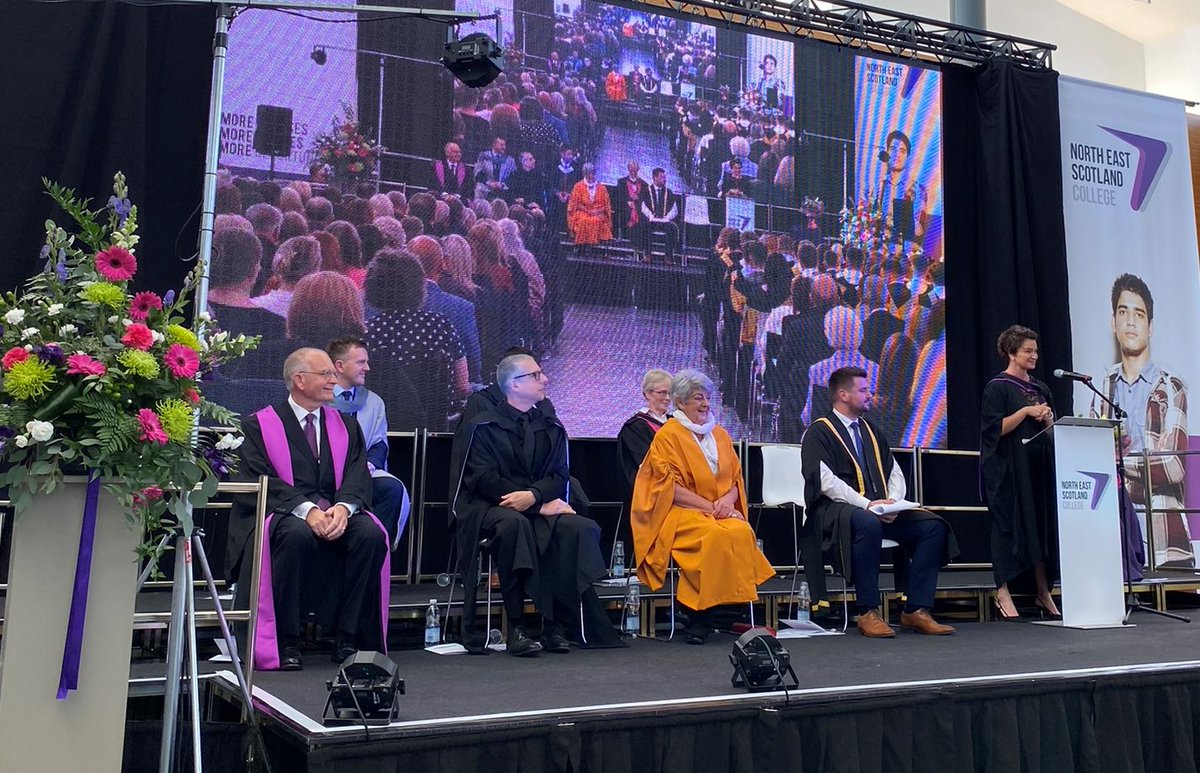 NESCollege's tweet photo. We enjoyed a fantastic celebration as our graduation season opened with a wonderful ceremony in Fraserburgh. We’ll be sharing pictures, stories and the full list of graduates throughout the week ahead. A huge thanks to all who attended and made it such a special day! #NEScolGrads https://t.co/ZcvausJLSE