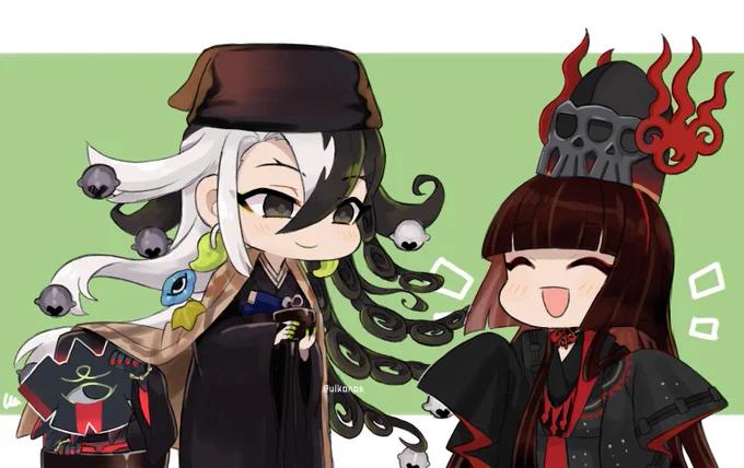 道満と駒姫で衣装交換お互い似合いそう 