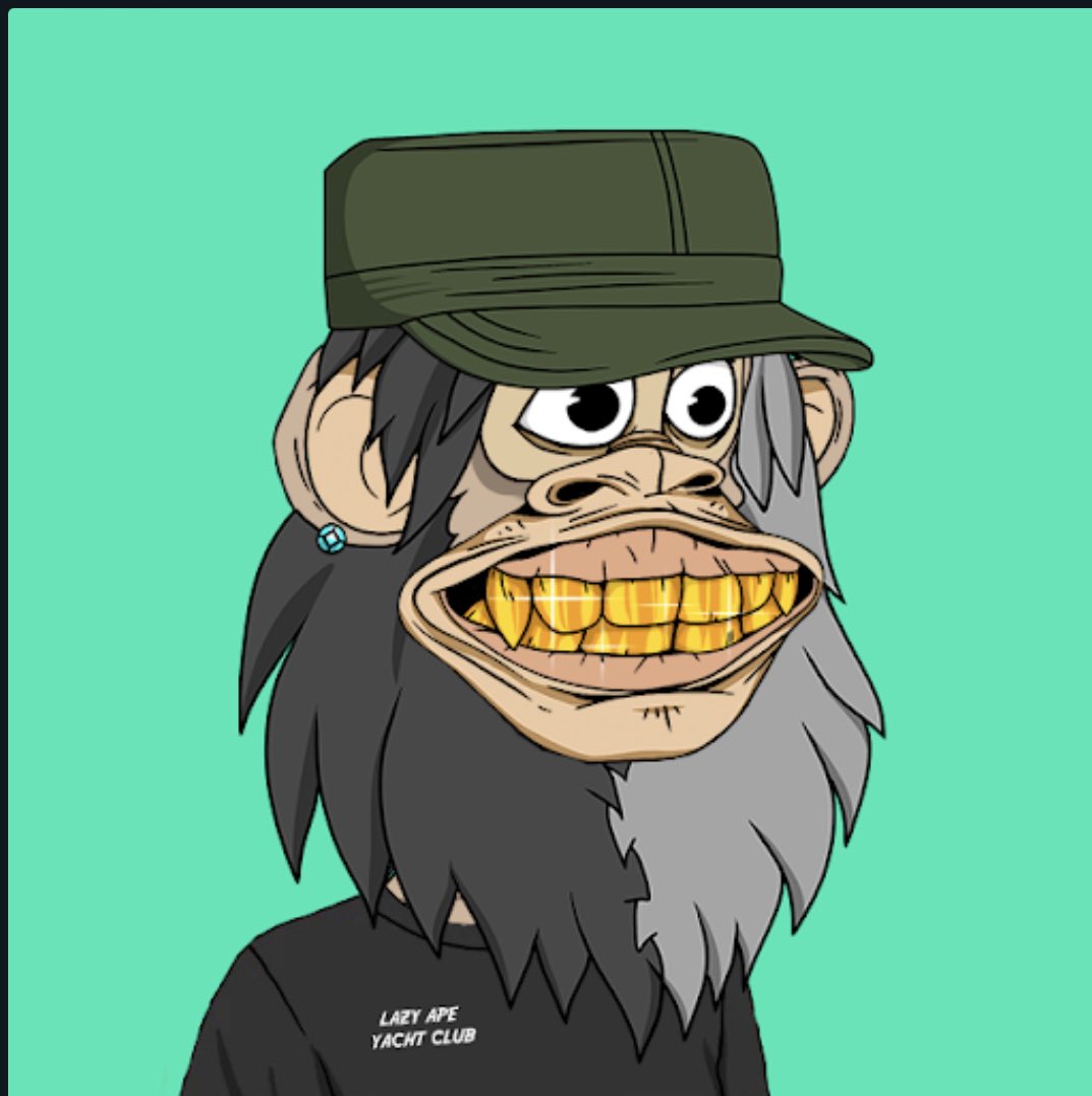 goldcardnft_com's tweet photo. The valuation of this #LAYC w/ army hat, gold grills &amp; merch shirt is climbing by leaps! Look at graph &amp; estimate by @NFTbank_ai app

Get your grillz &amp; army hats now at @LazyApeYC &amp; join our amazing community ❤️ and trait groups!

#LAYCgrills #LAYCArmy @DDish123 @LOUDMOUTH_ETH https://t.co/PKahtbHA7h