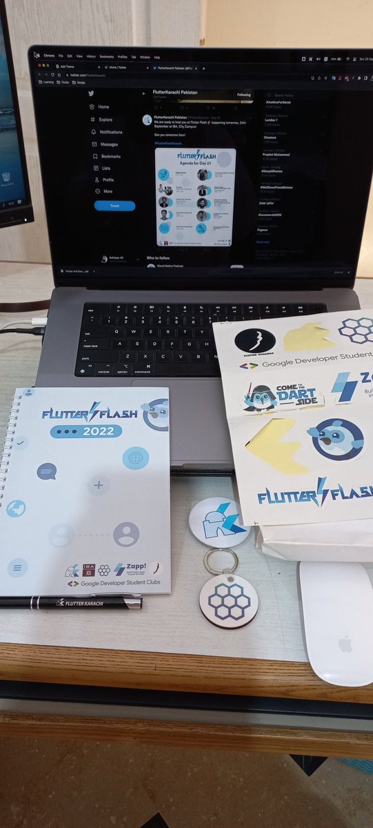 ashiqaliaslam's tweet photo. Really enjoyed #FlutterFlashKarachi conference, Special thanks to @FlutterKarachi @wal_33d. https://t.co/hccERQF3xN